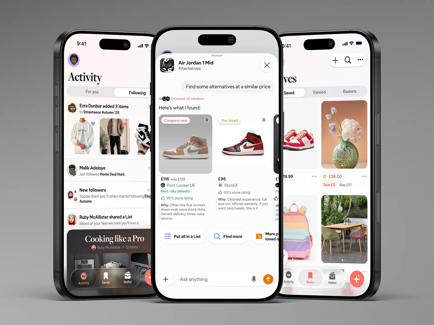 Basket app hero showcase